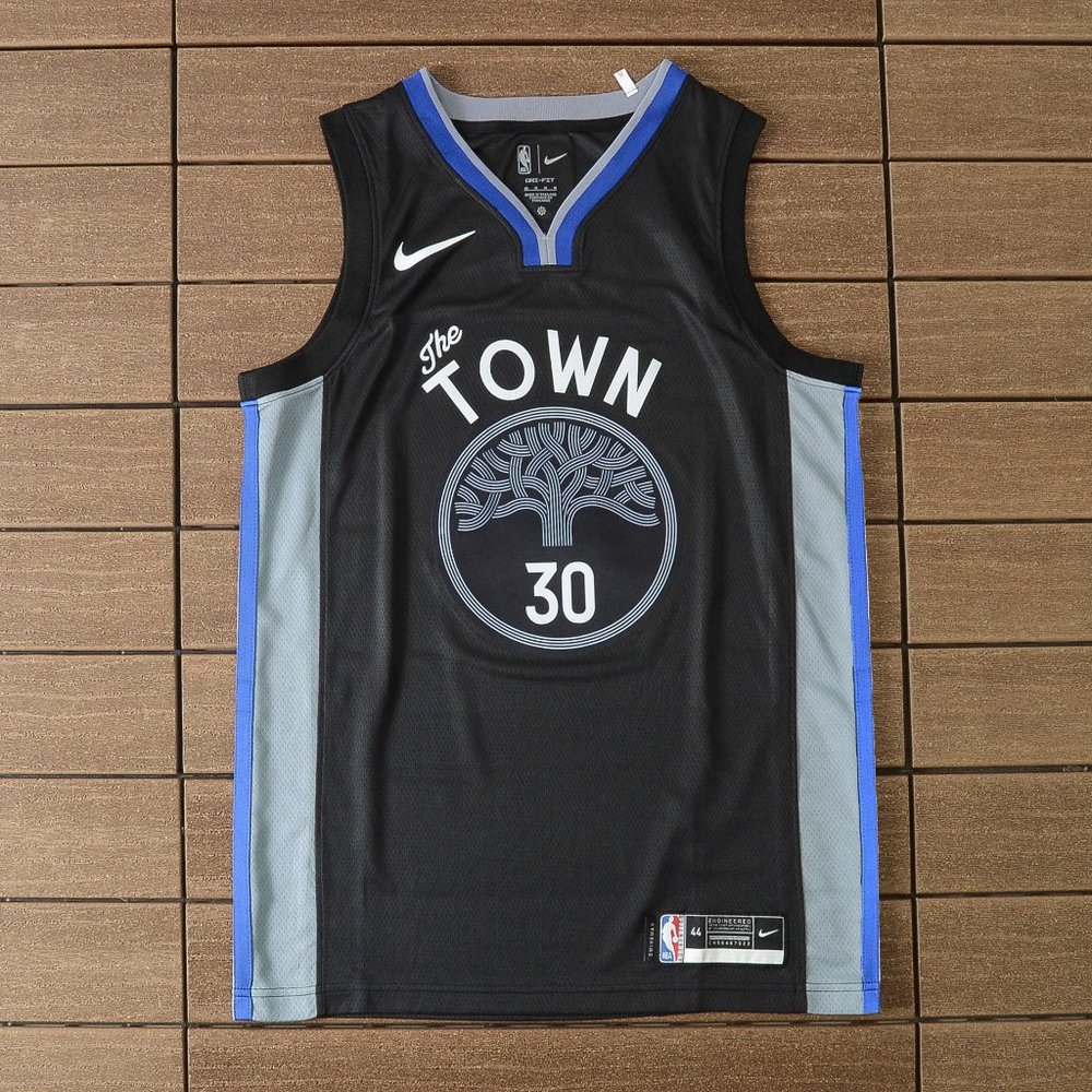 NBA Golden State Warriors #30 Black City Edition Jersey - Steph Curry